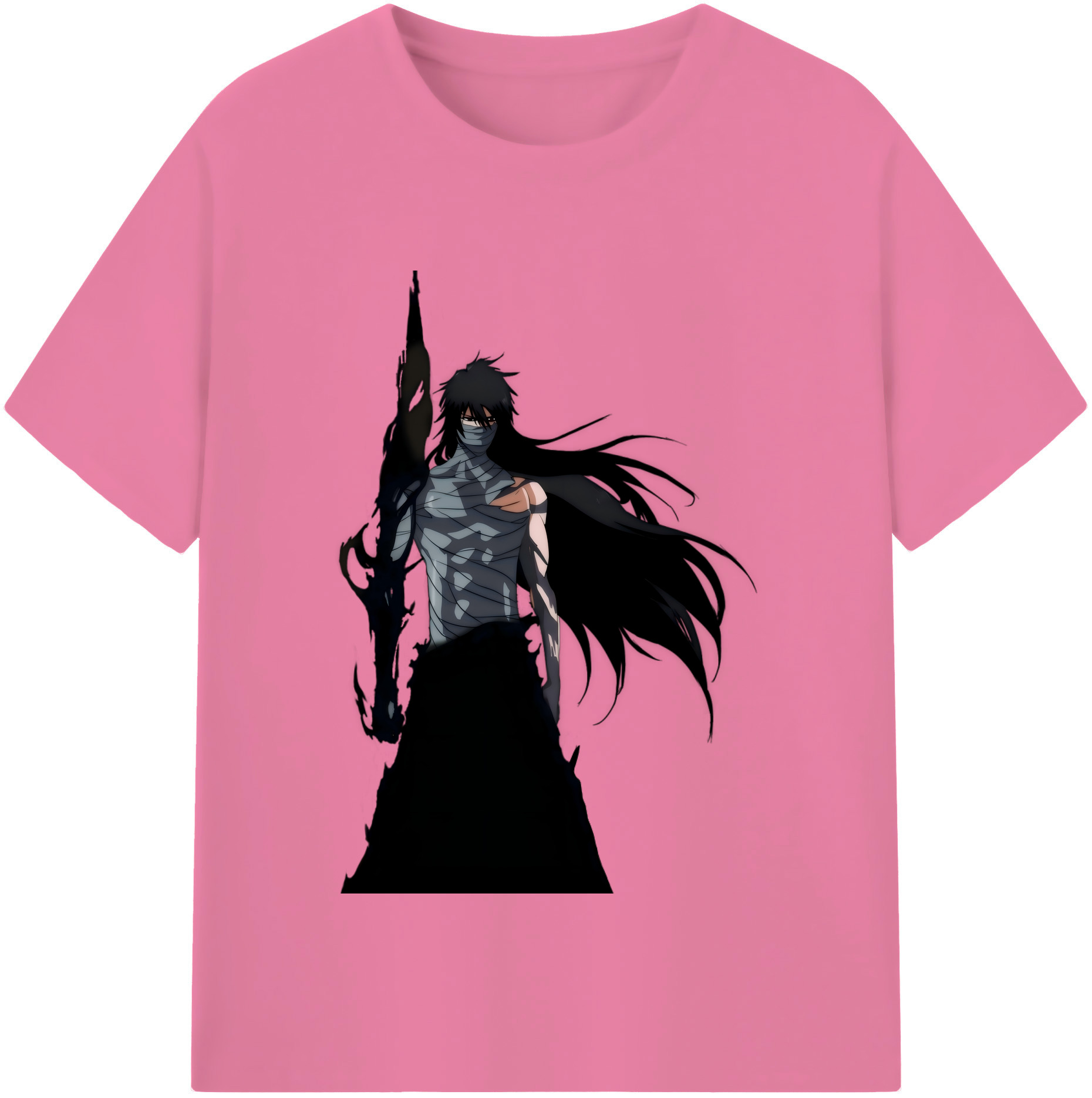 （画像用） ブリーチ 黒崎一護（くろさき いちご）BLEACH Kurosaki Ichigo 綿100％半袖Tシャツ（フロントプリント）